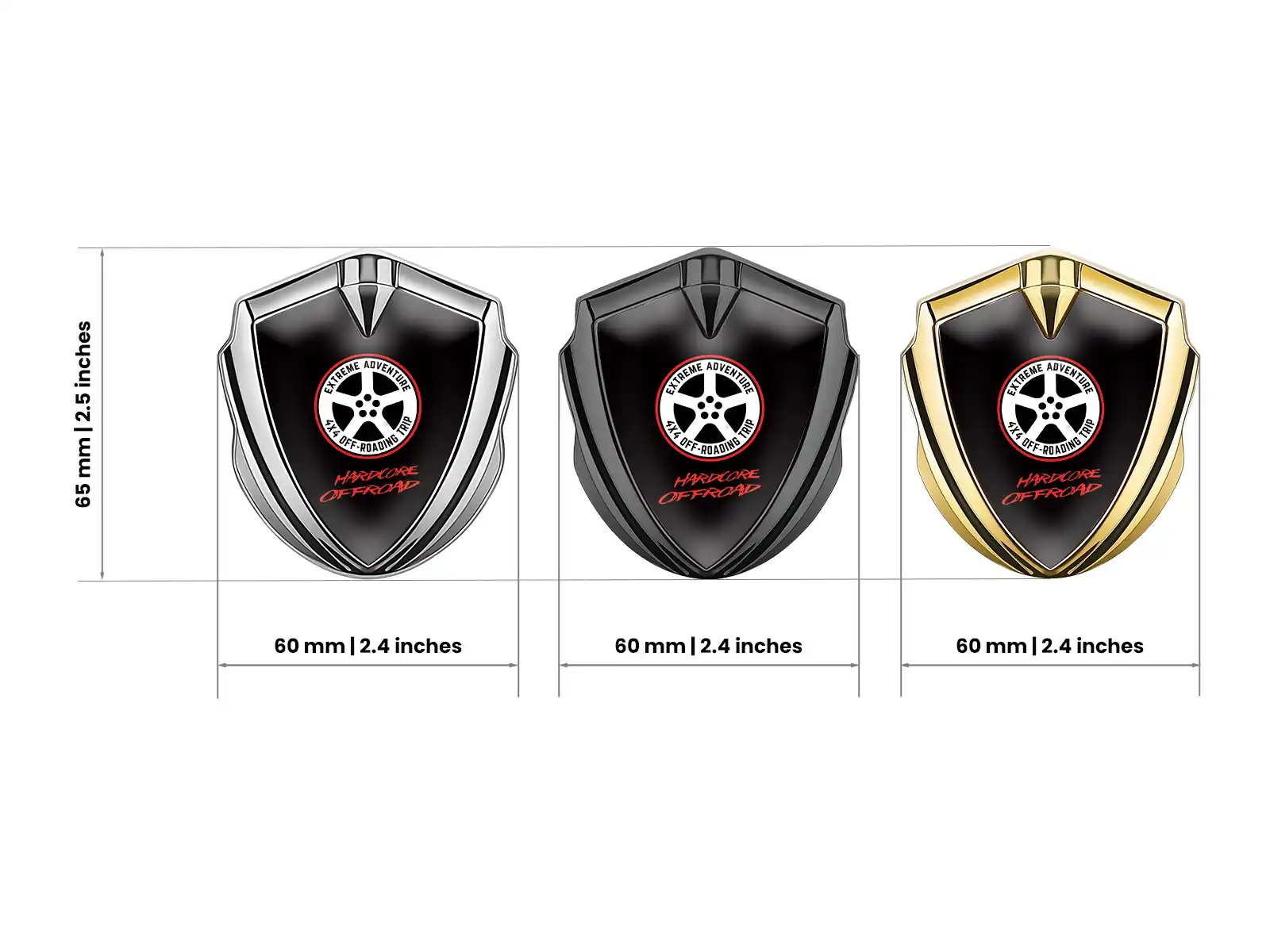 Domed Emblem Badge Sturdy Premium Domed 3D